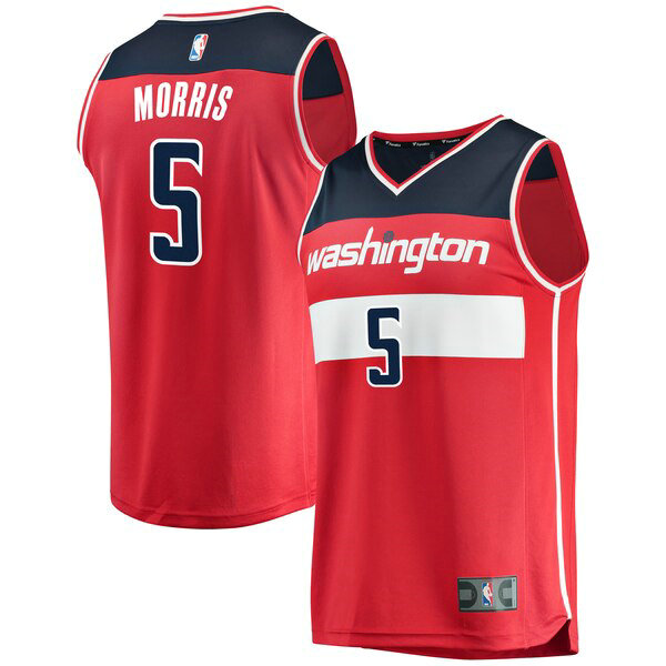 Maillot nba Washington Wizards Icon Edition Homme Markieff Morris 5 Rouge